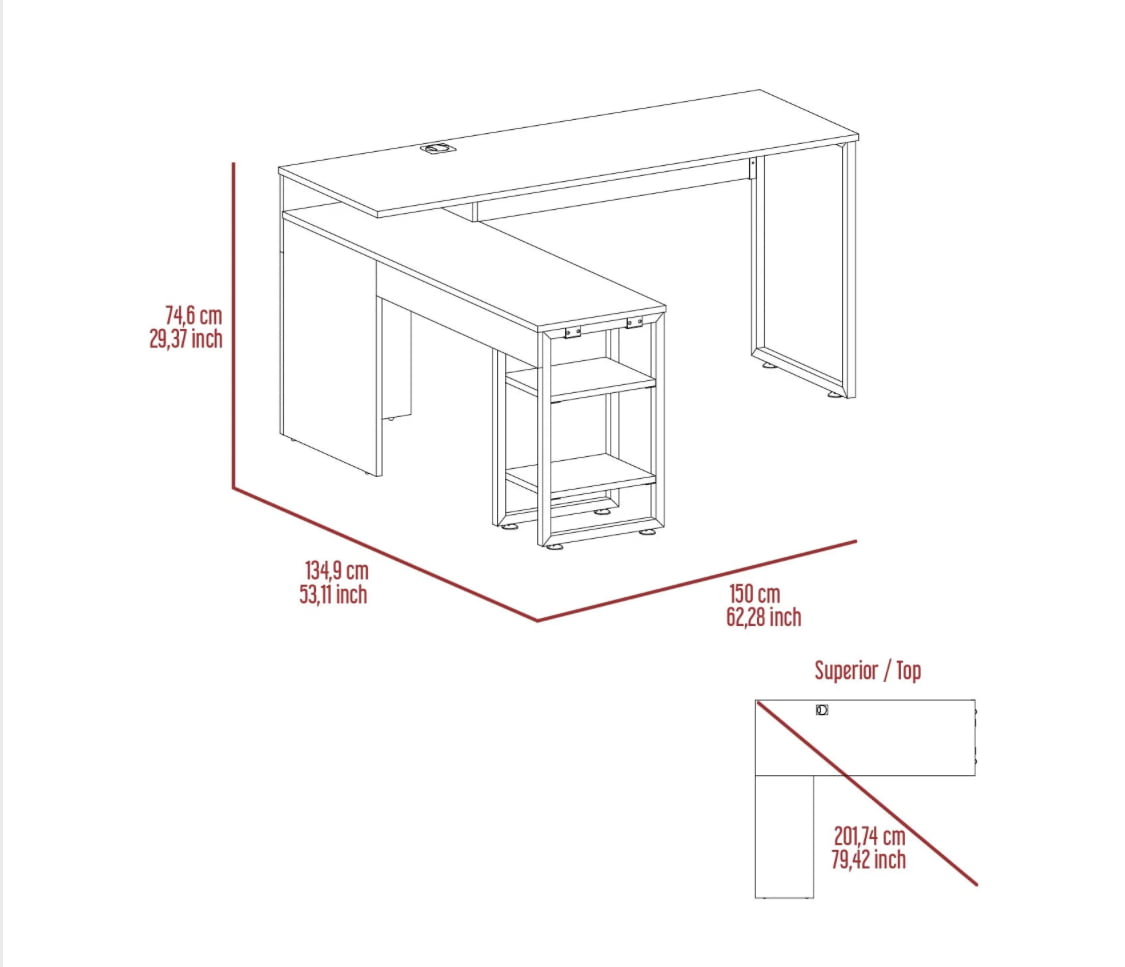 CALIXTO L Shape Office Computer Desk Shopro Distributors