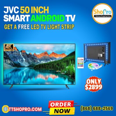 JVC 50″ Smart TV Android 4k Ultra HD