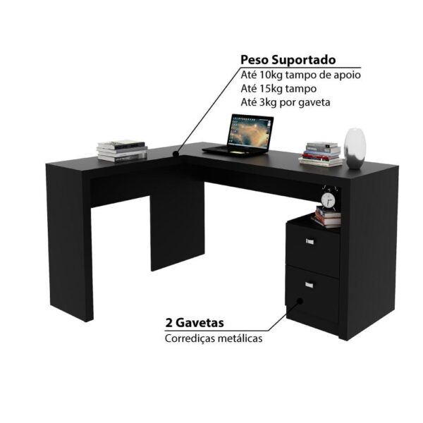 Corner Office L-Shaped Desk with Drawers – Special Edition
