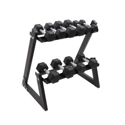 100lb Dumbbell Set with Rack