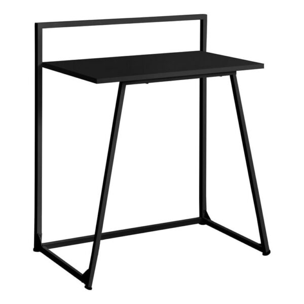 Compact Black Computer Desk – Modern Space-Saving Laptop & Writing Table for Home, Bedroom, or Dorm