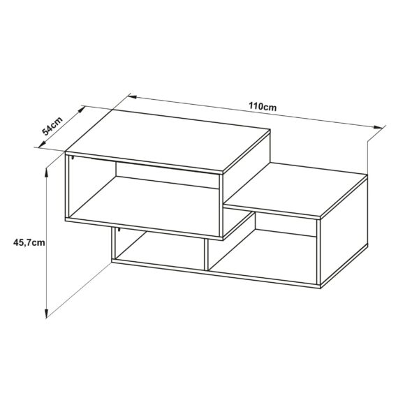 signature coffee table dimensions