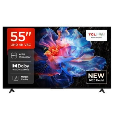 TCL 55″ UHD 4K LED Google Smart TV – V55V6C-A
