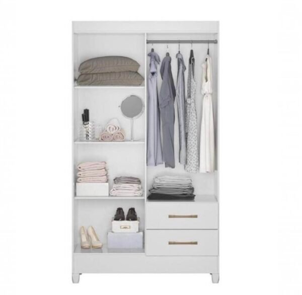 Modern 4 door wardrobe – White