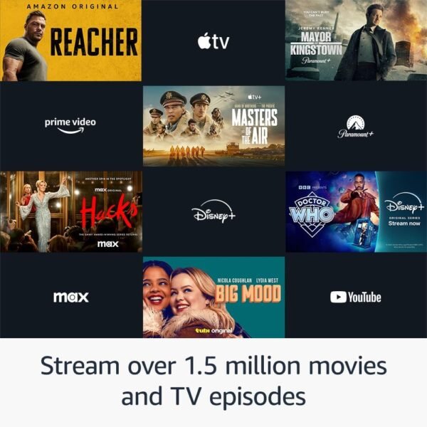 Amazon Firestick, HD TV, sharp picture quality, fast streaming, free & live TV, Alexa Voice Remote with TV controls