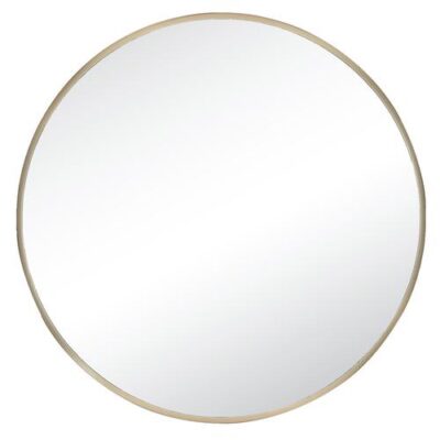 30″ Round Decorative Metal Mirror