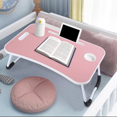 Foldable Laptop/Breakfast Tray w/ cupholder – Pink