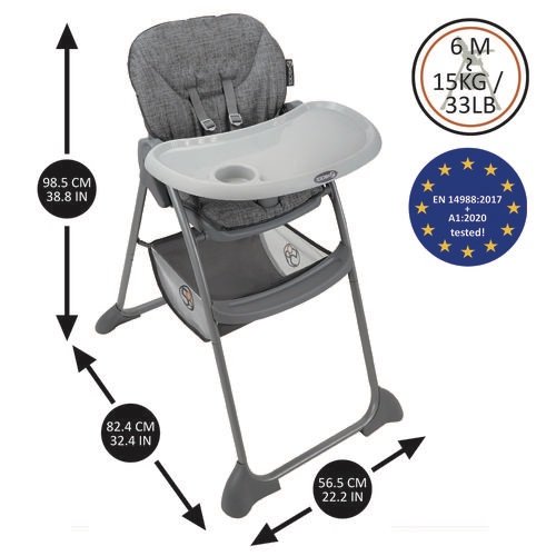 Crew High Chair for Feeding for Babies