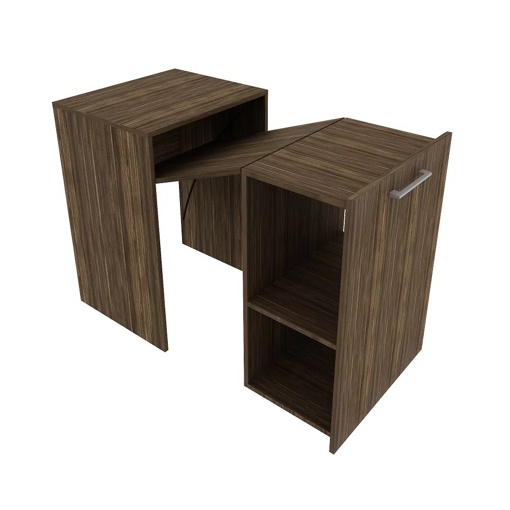 Foldable Multifunctional Computer/Office desk and bookcase