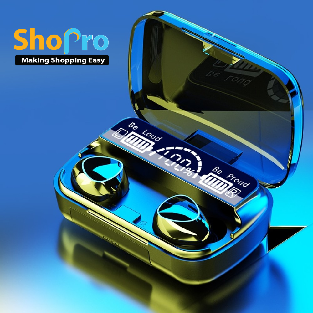 Digital Noise cancelling headset/earphone w: power bank digital casing