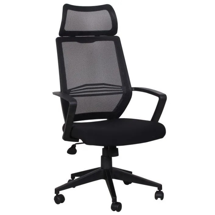 Black MeshPro Office chair w/ Headrest, Recline, Height Adjustable.