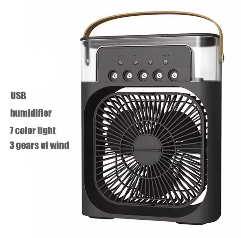 Portable Humidifier Fan AIr Conditioner Household Small Air Cooler Hydrocooling Portable Air Adjustment For Office 3 Speed Fan