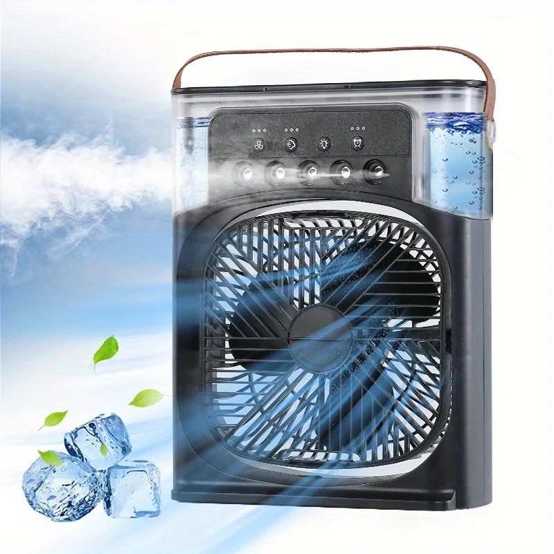 Portable Humidifier Fan AIr Conditioner Household Small Air Cooler Hydrocooling Portable Air Adjustment For Office 3 Speed Fan