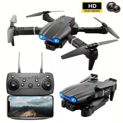 E99 Pro Drone With HD Camera, WiFi FPV HD Dual Foldable RC Quadcopter Altitude H