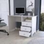 White Modern Style Mobili Computer Office & Work from Home Desk