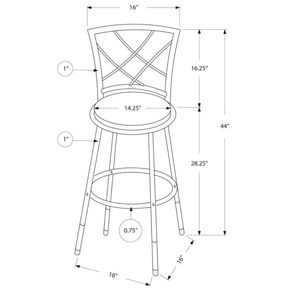 Black Swivel Barstool Chairs – $545 Each