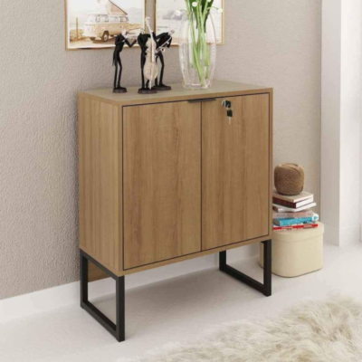 Industrial locker cabinet | Almond and Black