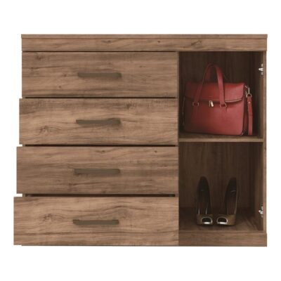 Havana Wood Finish Chest of Drawers