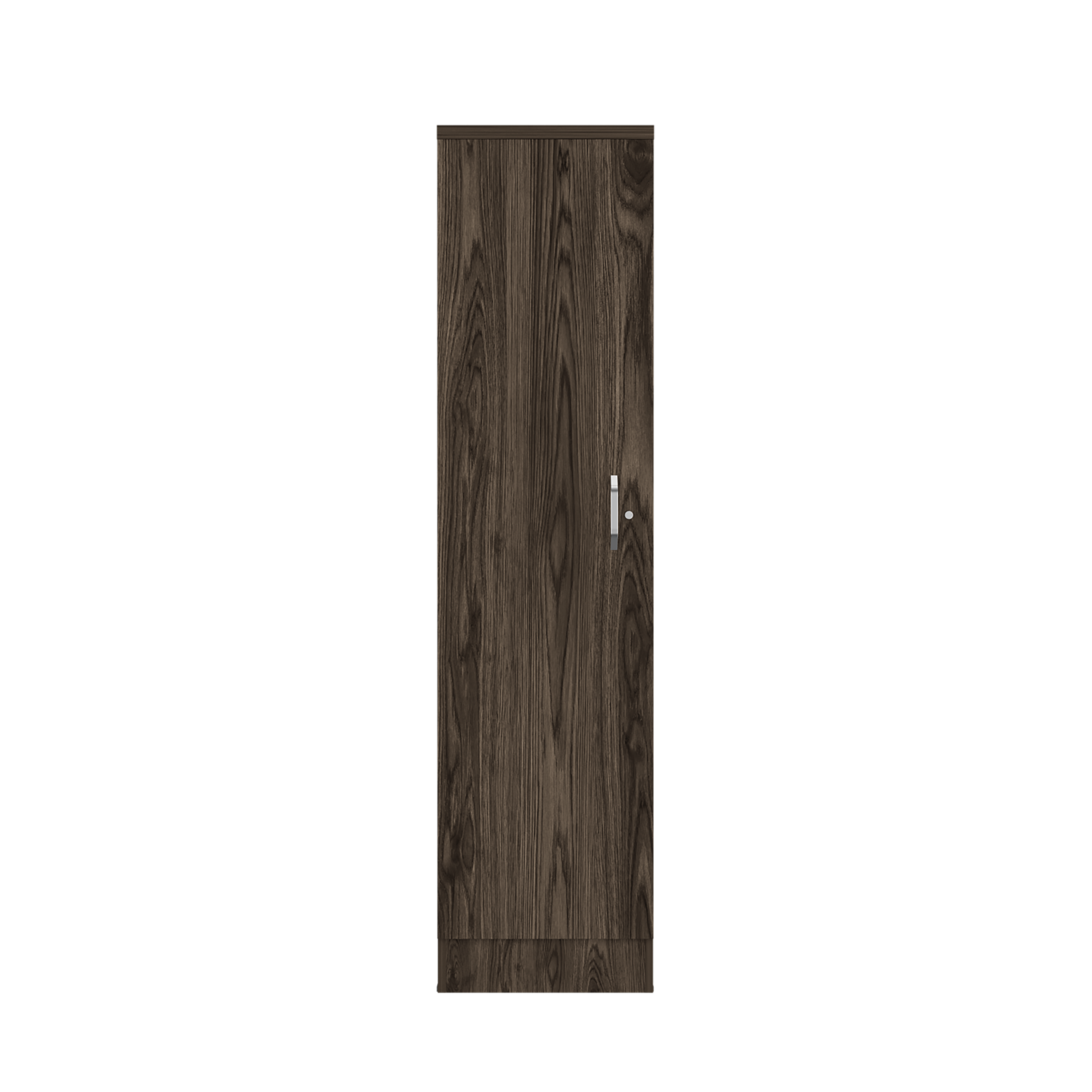 Sleek & Secure Dark Walnut Bookcase with Lock – Stylish Home & Office Storage at Shopro Trinidad
