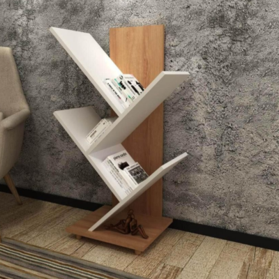 Signature Zigzag Bookshelf – Stylish & Functional bookshelf for Home or Office