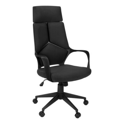 High Back Executive Office Chair – Adjustable, Comfortable with Fixed Armrests