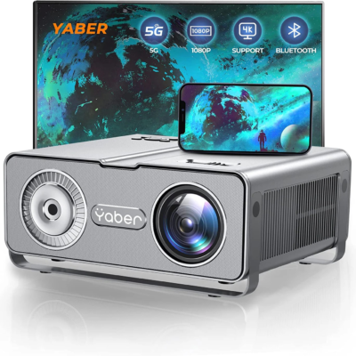 Yaber Pro U10 1080P Home Cinema Projector – WiFi & Bluetooth | 350” Display | 4-Point Keystone | 4K