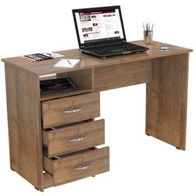 Inval ES4103 3-Drawer Computer Desk – Stylish & Functional Workspace Solution