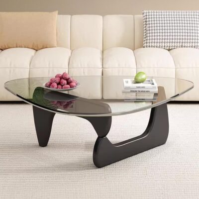 ANDES EXQUISITE GLASS TOP COFFEE TABLE – Modern & Elegant!☕