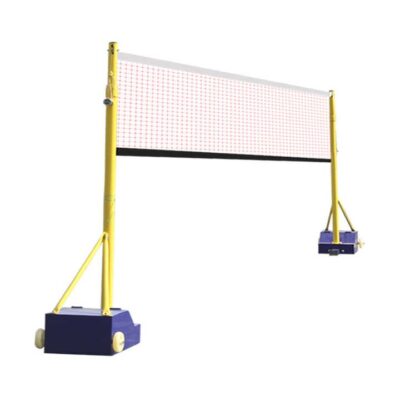 DOUBLE FISH BADMINTON NET RACK WITH WHEELED BASE