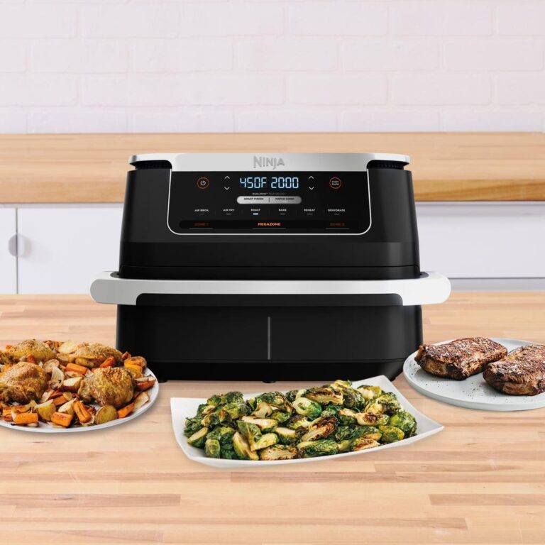 Smart Finish Ninja 6.2L Dual Zone Air Fryer – Smart Finish, Match Cook, 6 Cooking