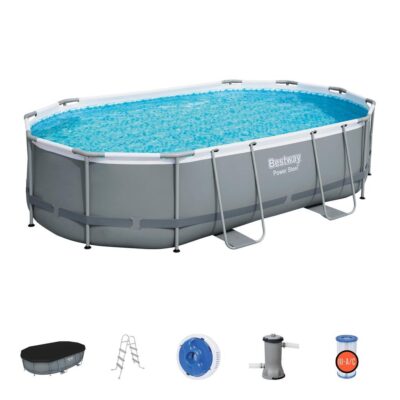 Power Steel Oval Pool 16ft – The Ultimate Backyard Swimming Pool for Family Fun