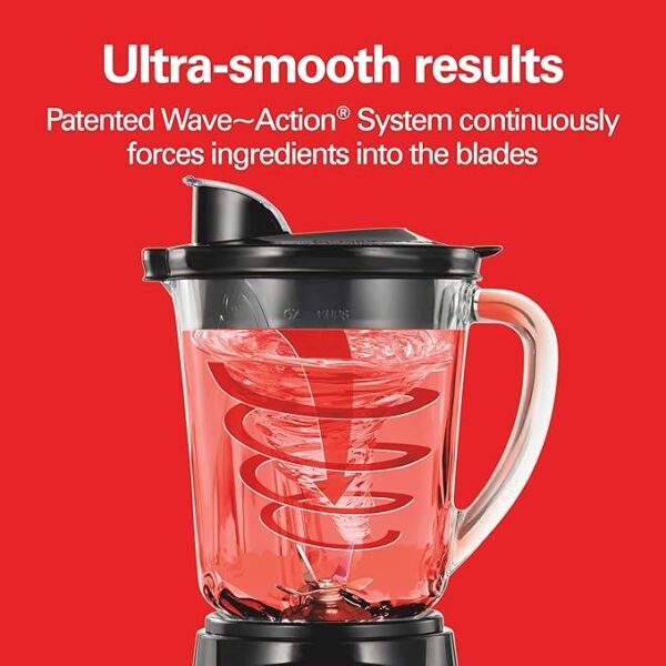 Hamilton Beach 2-in-1 Power Elite Blender & 3-Cup Food Chopper, 700 W • 40 oz Glass Jar • 12-Function Smoothie-Maker & Mini Processor – Wave-Action®, Mess-Free Spout | Shopro Trinidad Pickup & Delivery