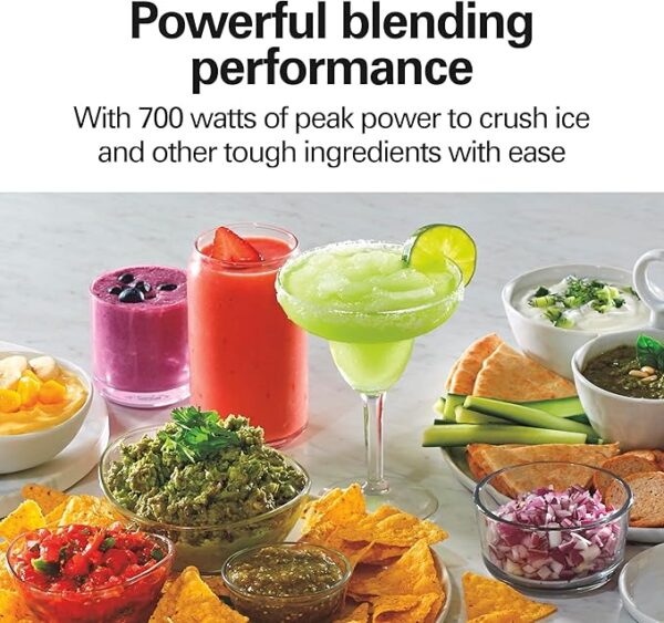 Hamilton Beach 2-in-1 Power Elite Blender & 3-Cup Food Chopper, 700 W • 40 oz Glass Jar • 12-Function Smoothie-Maker & Mini Processor – Wave-Action®, Mess-Free Spout | Shopro Trinidad Pickup & Delivery