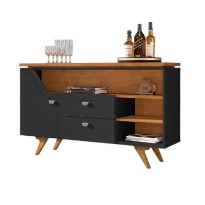 1-Door 2-Drawer Multipurpose Sideboard / TV Stand – Elegant, Soft-Close Design | Shopro Furniture