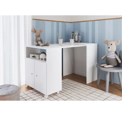 2-Door Multipurpose Organizer Desk – Smart Storage Meets Sleek Design