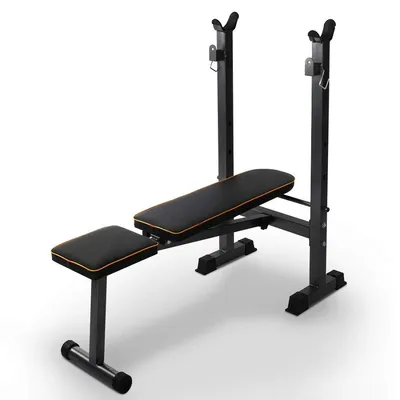 Adjustable Barbell Weight Bench Press – 3-Level Exercise Machine for Home Workouts