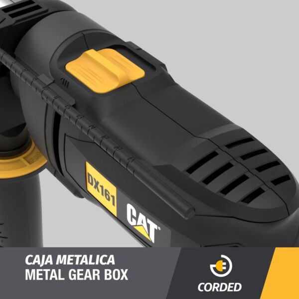 CAT DX161U 8.5‑Amp Professional Hammer Drill – 48,000 BPM / 3,000 RPM Heavy‑Duty Workhorse for Concrete, Wood & Metal