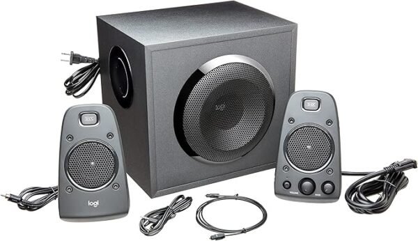 Logitech Z625 2.1 THX Certified Desktop Speaker System – Powerful 400W Surround Sound with Deep Bass