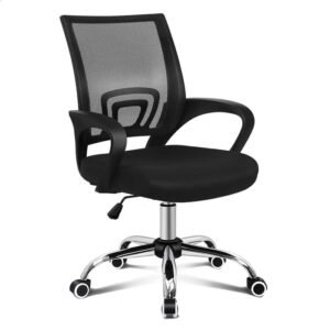 1-Seater Mesh Office Chair with Armrests | Ergonomic Comfort for Work & Study – Shopro Trinidad
