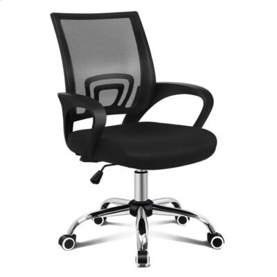 1-Seater Mesh Office Chair with Armrests | Ergonomic Comfort for Work & Study – Shopro Trinidad