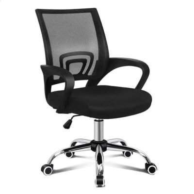 1-Seater Mesh Office Chair with Armrests | Ergonomic Comfort for Work & Study – Shopro Trinidad