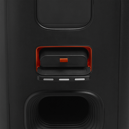 JBL PartyBox Stage 320 – 240W Portable Bluetooth Party Speaker with Dual 6.5″ Woofers, RGB Light Show, Mic & Guitar Inputs, IPX4 Splash-Proof, 18H Swappable Battery