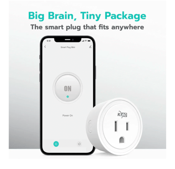 KMC Smart Plug Mini 4-Pack – Wi-Fi Smart Outlets for Alexa & Google Home