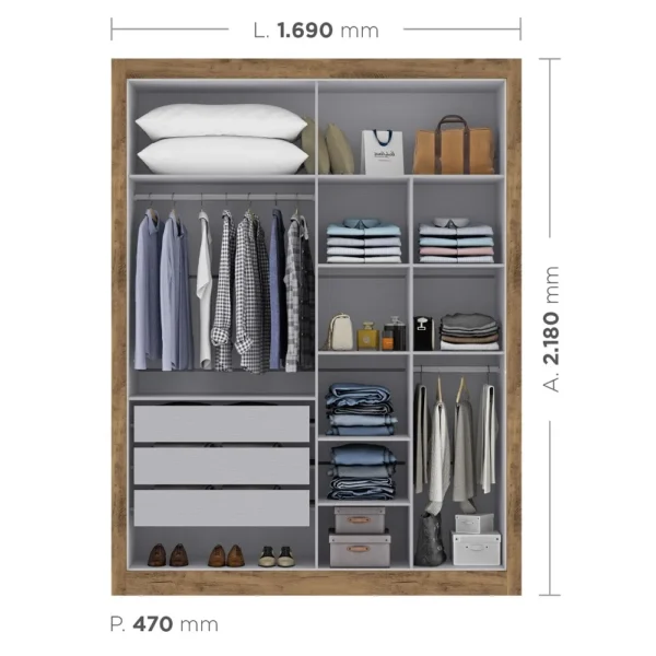 Cannes 4 Door Wardrobe