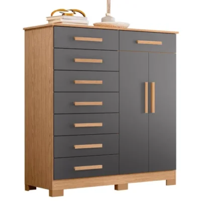 Titanium Chest of Drawer – Modern Storage Cabinet with Telescopic Slides