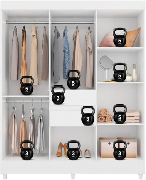 Munique 8-Door Wardrobe – White