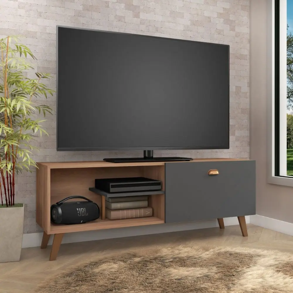 TV Rack for TVs up to 50″ – Manchester/Graphite | Commodity Tom Series