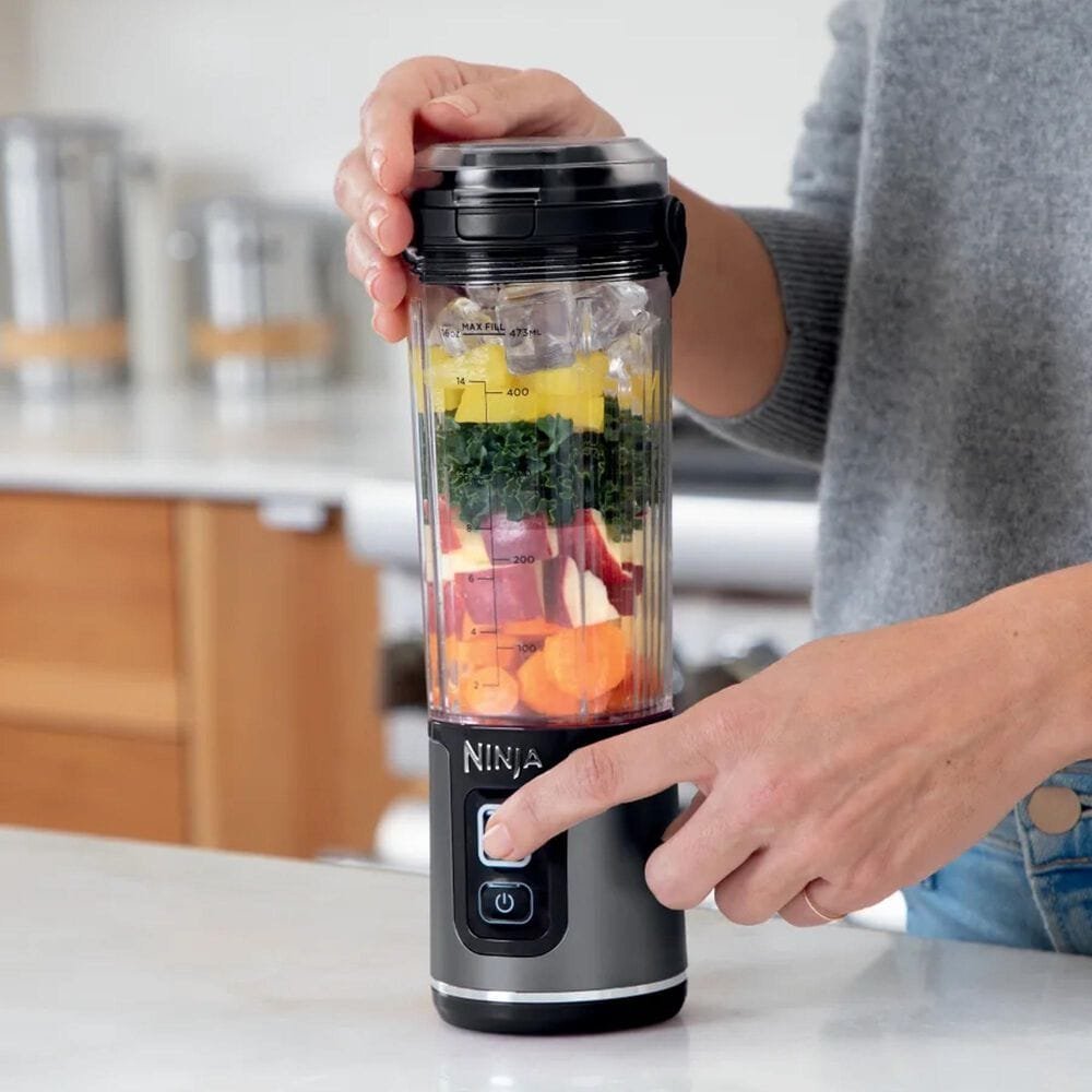 Ninja cordless personal blender with sip lid and compact design