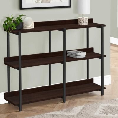 3-Tier Console Table – Dark Brown Espresso