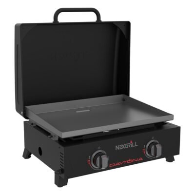 Nexgrill 2-Burner Tabletop Gas Grill – Portable Outdoor Grill | 20,000 BTU